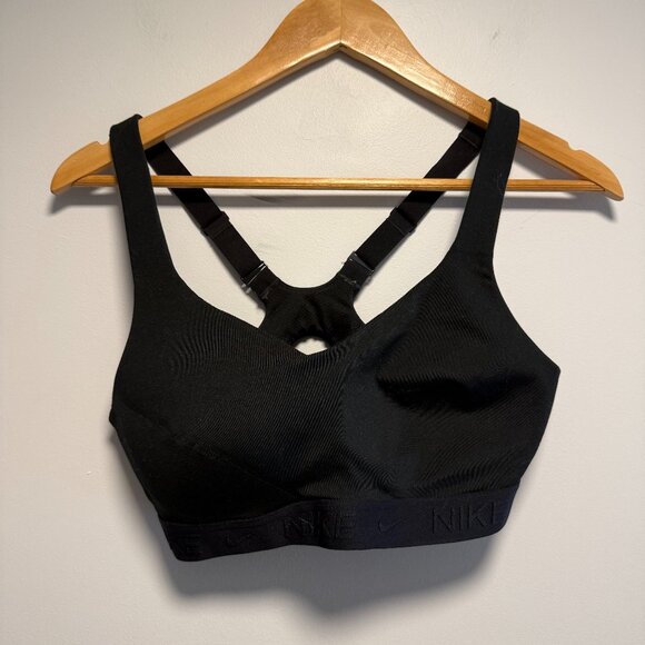 Nike Dri-Fit Medium Black Sports Bra NWOT - Picture 1 of 4